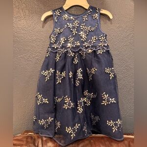 Navy blue tulle dress